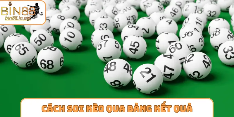 Phân tích cách soi kèo qua bảng kết quả